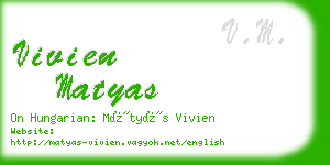 vivien matyas business card